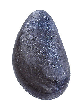 Saphir-Trommelstein mit Loch, ca. 3 cm