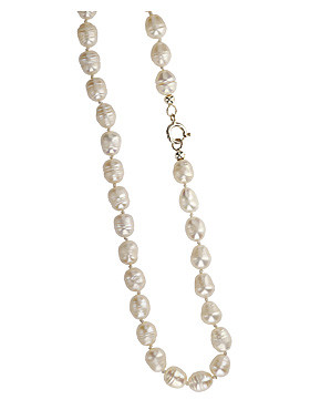 Flußperlen-Kette, 45/6 mm