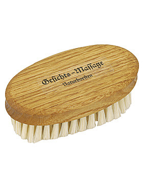 Gesichts- Hautbürste aus Maroniholz, 9 cm