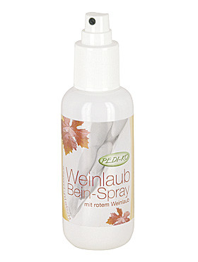 Weinlaub Bein-Spray mit roten Weinlaub, 125 ml
