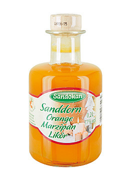 Sanddorn-Orange-Marzipan Likör, 200 ml