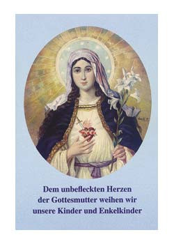 Für unsere Kinder, Gebetszettel, 4-seitig