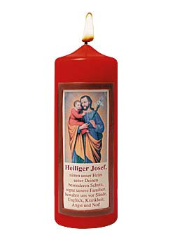 Heilige Josef-Kerze, 7 x 20 cm