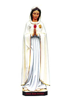 Rosa Mystica - Statue,  Holzschnitzkunst , 50 cm