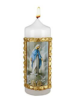 Wundertätige Mutter Gottes-Kerze, 6 x 16 cm