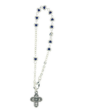 Herzperlen-Rosenkranz, 18 cm