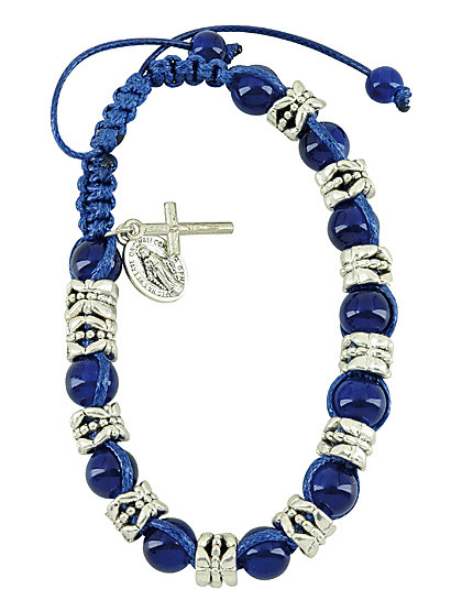 Wundertätigen Medaille-Armband, mit geknüpften Schiebeknoten 