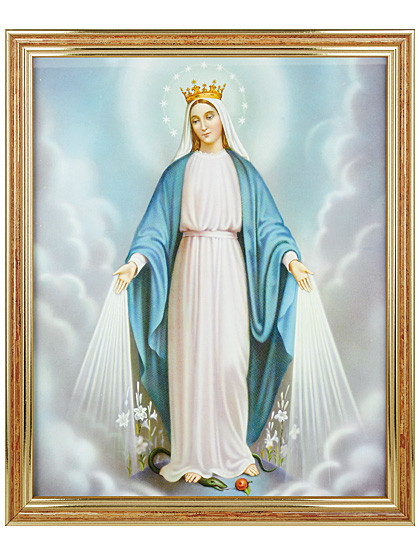 Wundertätige Madonna - Bild,  23 x 28 cm