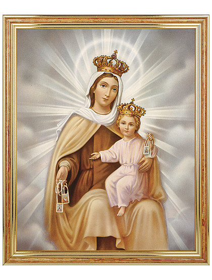 Maria im Karmel-Bild,  23 x 28 cm