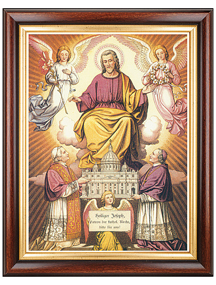 Heiliger Josef Schutzpatron-Bild, 37 x 47 cm