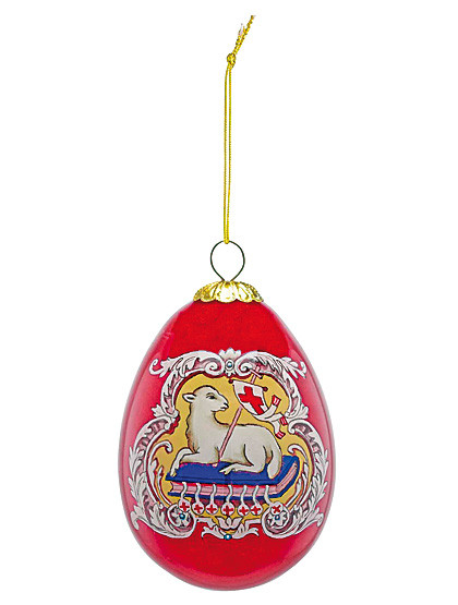 Exklusives Glas-Osterei, 8 cm, Ø 5 cm