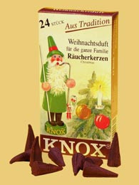 Weihnachtsduft-Räucherkerzen, 24 Stück