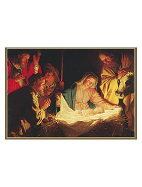 Weihnachtskarte Krippenstimmung, A6