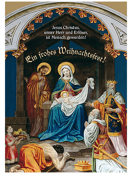 Weihnachtskarte Heilige Familie, A6