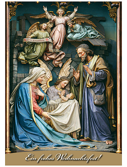 Weihnachtskarte Heilige Familie, A6