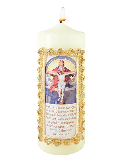 Heilige Dreifaltigkeit-Kerze, 7 x 20 cm