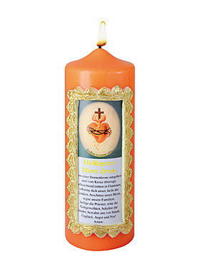 Herz Jesu-Kerze, 7 x 20 cm