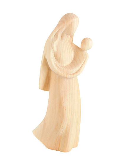 Madonna mit Jesukind, Holzschnitzkunst, 15 cm