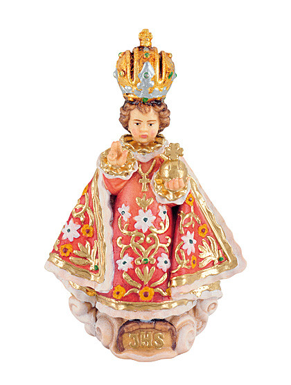 Prager Jesukind-Statue, Holzschnitzkunst, 12 cm