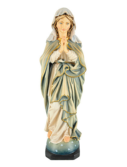 Muttergottes-Statue, Holzschnitzkunst, 25 cm