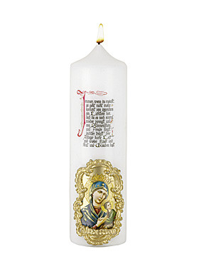 Mutter der immerwährenden Hilfe-Kerze, 7 x 20 cm