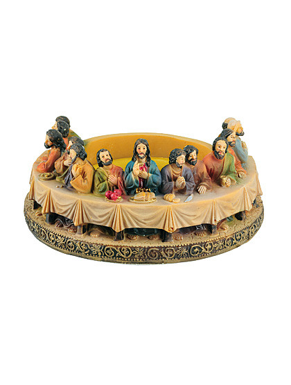 Kerzenständer  letztes Abendmahl, 14 cm