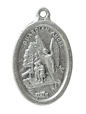 Schutzengel-Medaille,  Ø  2 cm