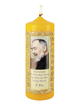 Pater Pio-Kerze, 7 x 20 cm