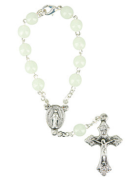 Leucht-10er-Rosenkranz, 13,5 cm