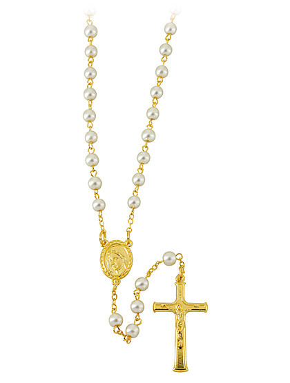 Marienrosenkranz, 5 x 10 Perlen