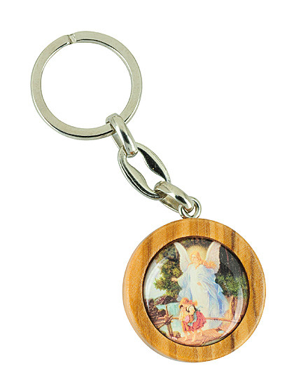 Schlüsselanhänger aus Olivenholz, 8,5 cm