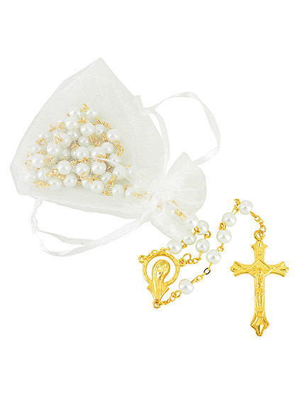 Erstkommunion-Rosenkranz, 5 x 10 Perlen