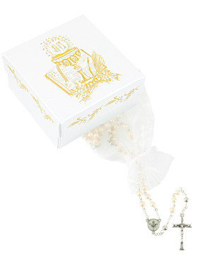 Rosenkranz-Geschenkset Erstkommunion, 42 cm