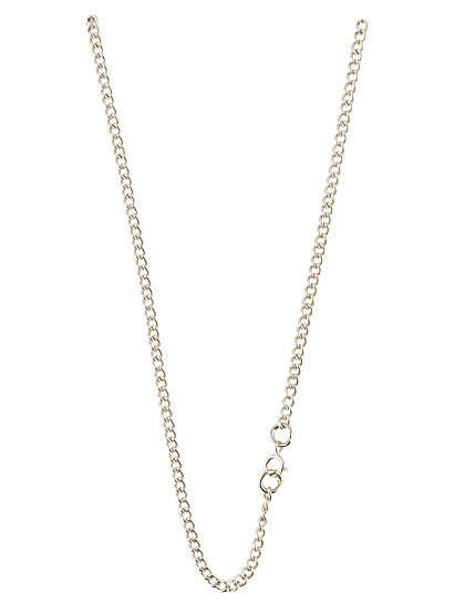 Halskette, silberfärbig, 50 cm