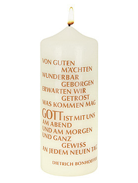 Von guten Mächten-Kerze, 6 x 15 cm