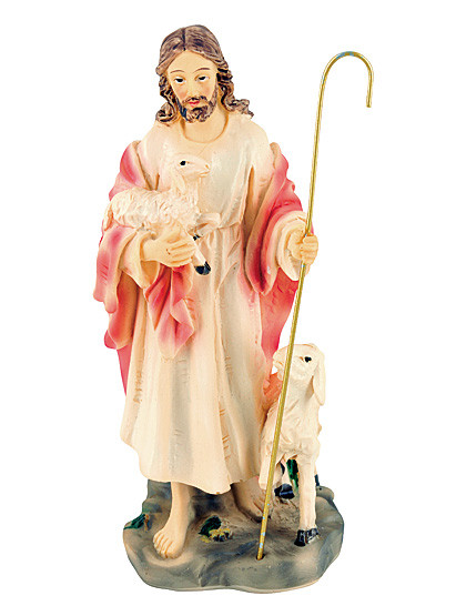Jesus der Gute Hirte - Statue, 13 cm