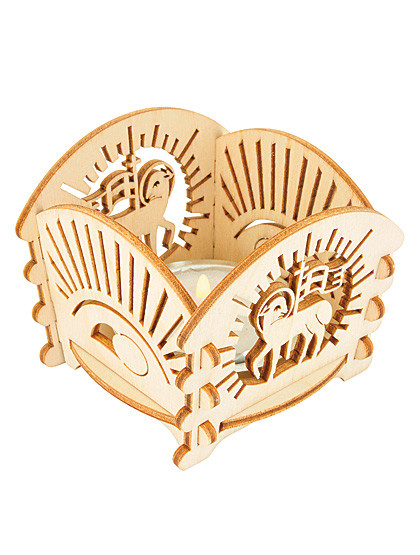 Teelichthalter Osterlamm, 6 x 6 x 6 cm