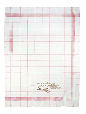 Tuch mit Bibelzitat, 50 x 60 cm