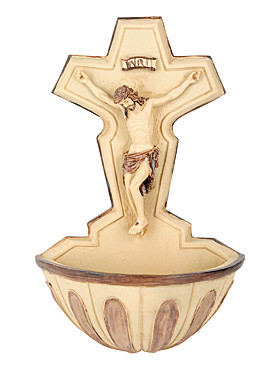 Weihbrunnkessel Gekreuzigter Heiland, 13  cm