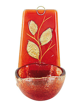 Weihbrunnen aus Glas, 10 cm