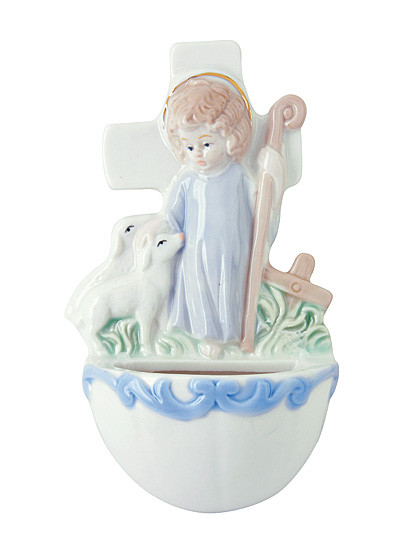 Gute Hirte-Weihwasserbehälter, 13 cm