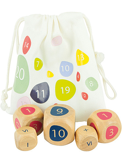 Rechenwürfel-Spiel mit 6 Würfeln