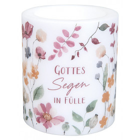 Wachs-Windlicht „Gottes Segen“, 10,5 cm