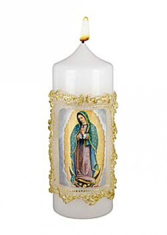 Guadalupe-Kerze,  6 x 16 cm