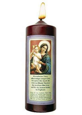 Kostbare Blut Kerze, 7 x 20 cm