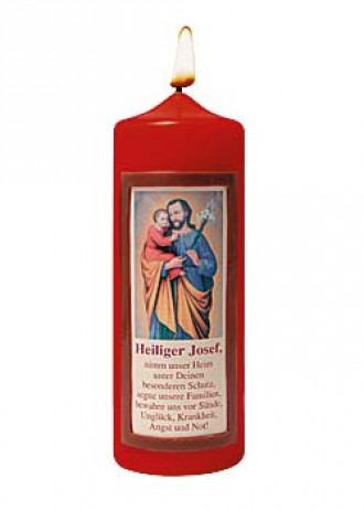 Heilige Josef-Kerze, 7 x 20 cm