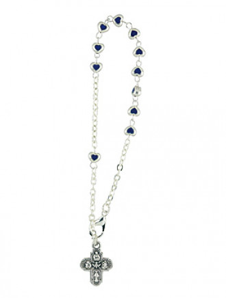 Herzperlen-Rosenkranz, 18 cm