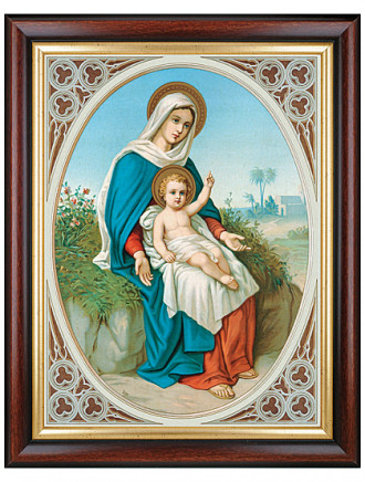 Maria mit Jesukind am Schoß, 37 x 47 cm
