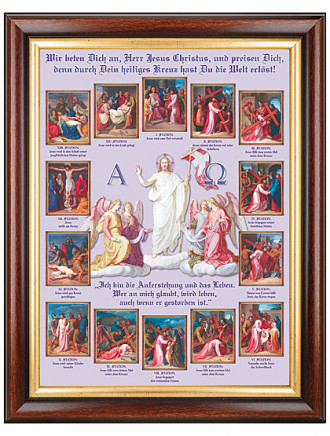 Kreuzweg-Bild, 37 x 47 cm