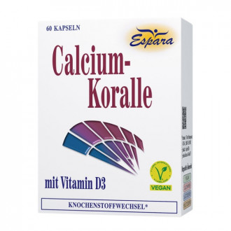 Calcium-Koralle mit Vitamin D3, 60 Kapseln